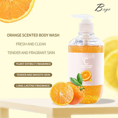 Gel bacteriano do chuveiro dos ingredientes orgânicos do limpador da lavagem do corpo do abricó do citrino anti