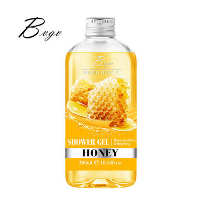 Abricó Honey Natural Shower Gel Puracy Bodywash fêmea para a nutrição da pele seca