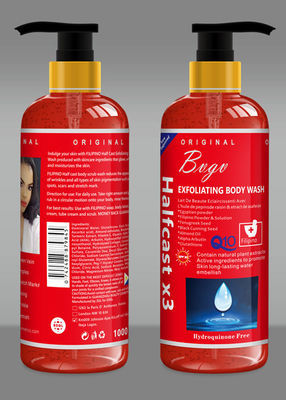 Pele natural do embaciamento do limpador do poro de Rosemary Fragranced Exfoliating Shower Gel