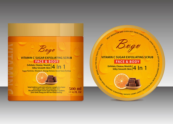 Sugar Exfoliating Body Scrub Brighten preto 17.59Fl. Extrato da papaia da onça