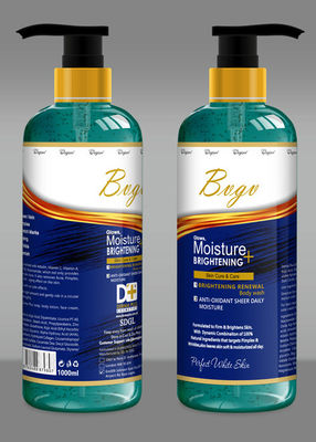 O gel orgânico natural fresco do chuveiro da hortelã recupera a pele umedecida energia