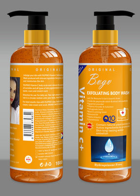 Sabão líquido do corpo da escuridão de Honey Exfoliating Shower Gel Anit do abricó