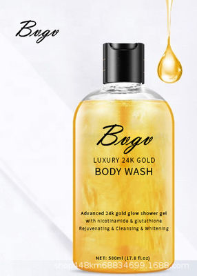 Gel do chuveiro do ouro de Cleasing 24k do poro